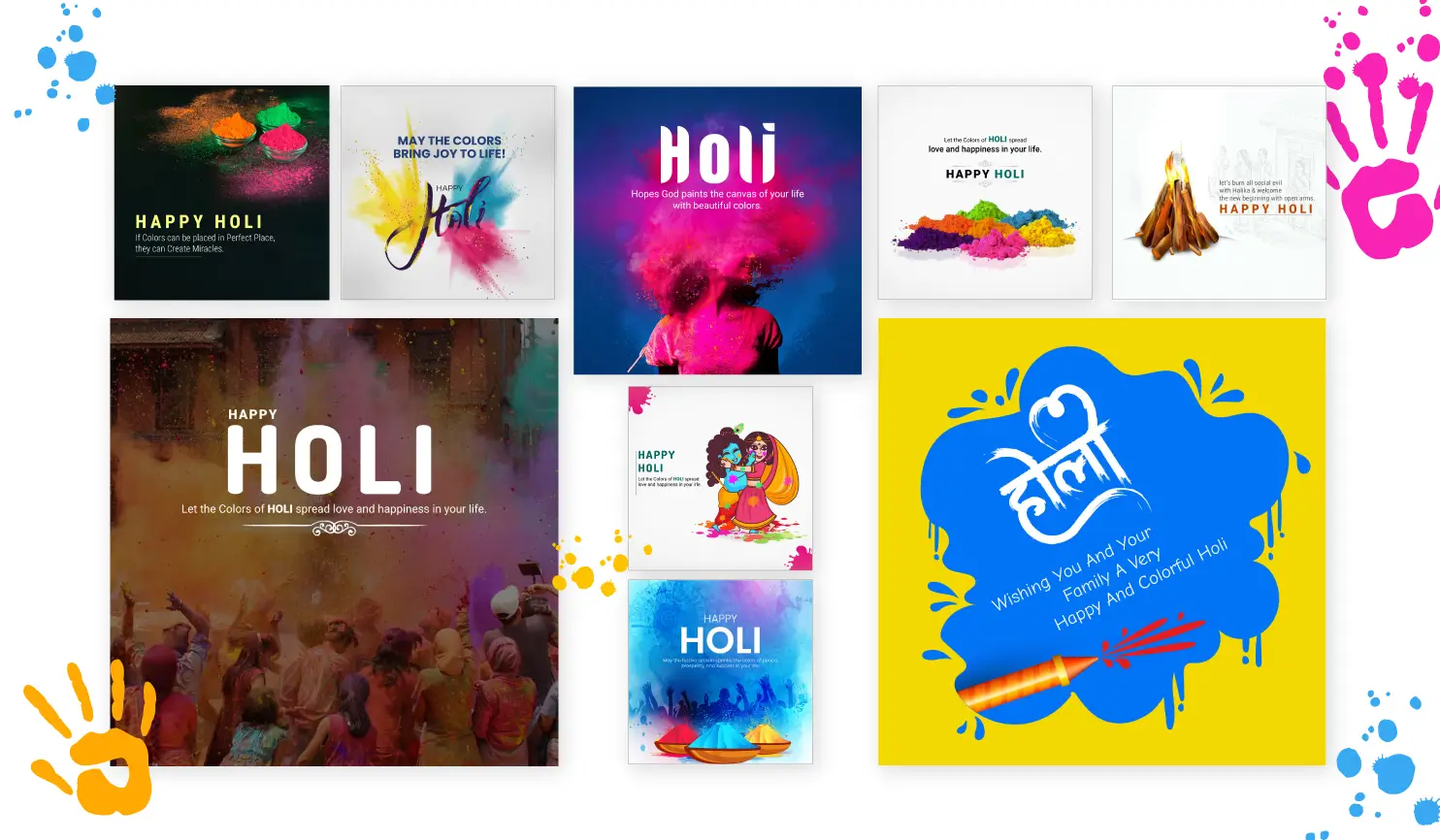 Postive - Best Holi Social Media Designs And Posts By Postive App