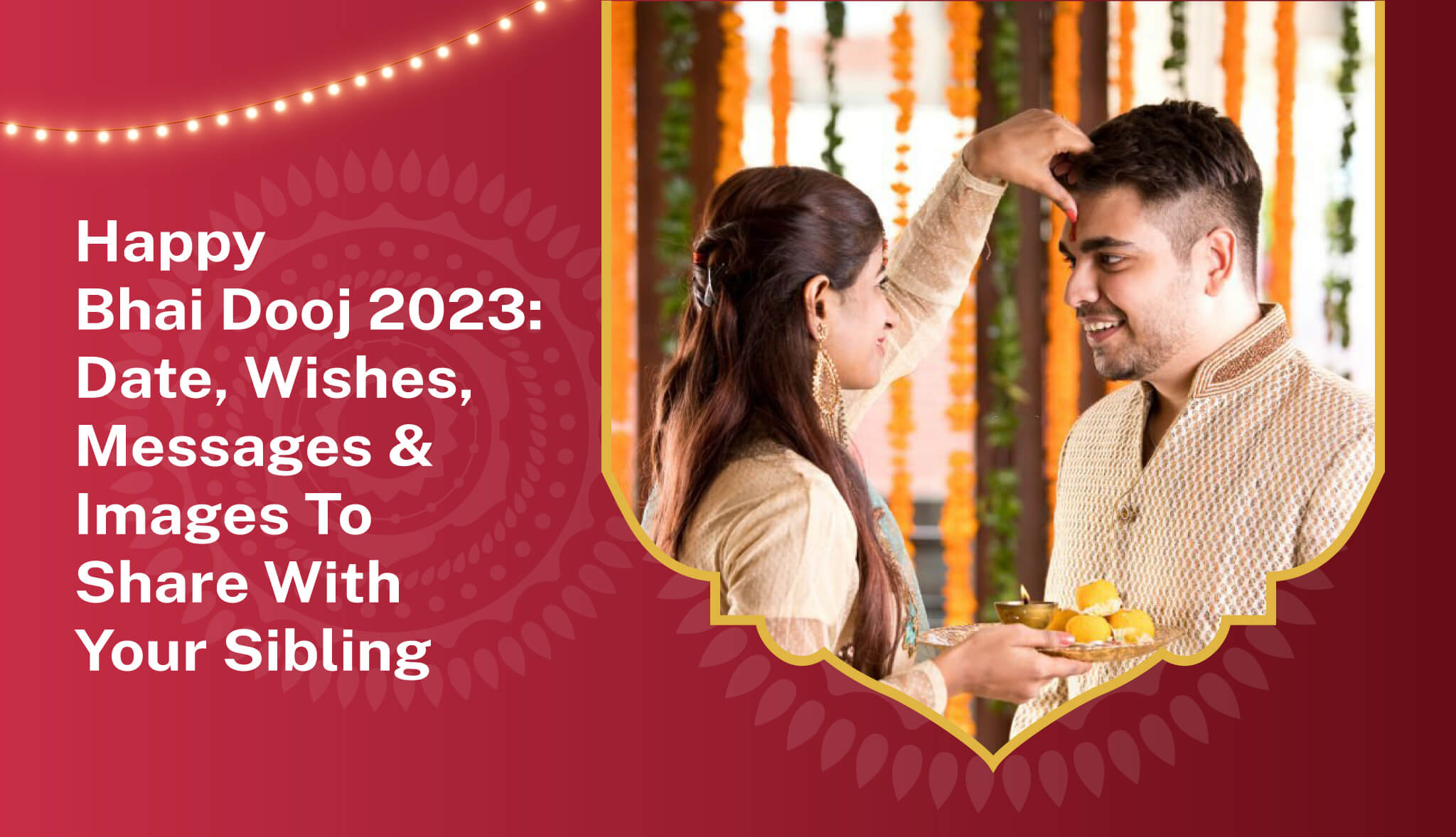 Unique greetings and creative images to wish Bhai Dooj 2023 - Postive