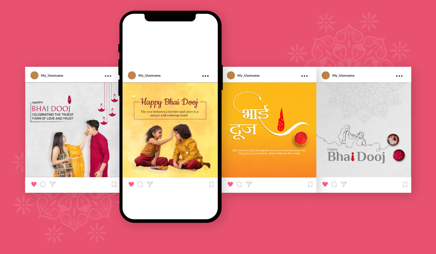 Postive Bhai Dooj Social Media Posts