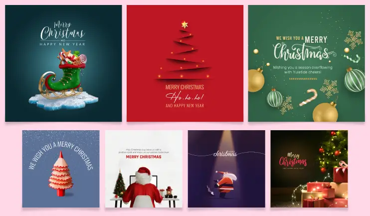 Christmas 2024 Posters By Postive - Festival Post Maker App