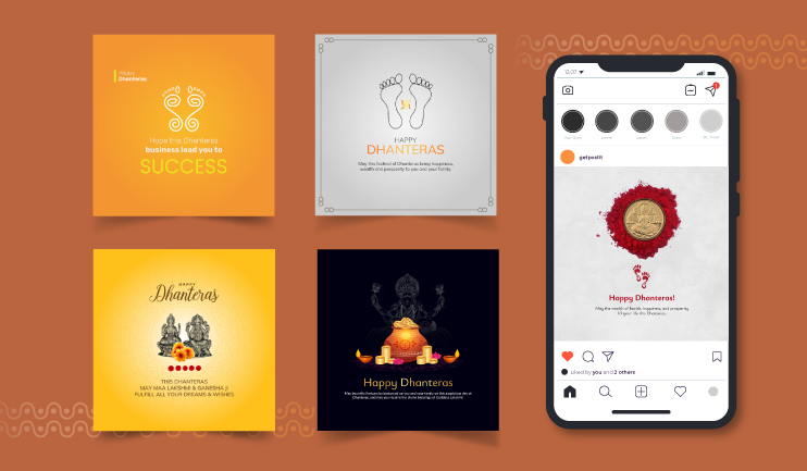 Postive Dhanteras Social Media Posts