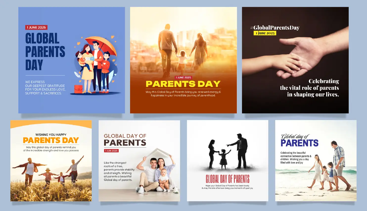 Global Day of Parents 2025 Poster by Postive App