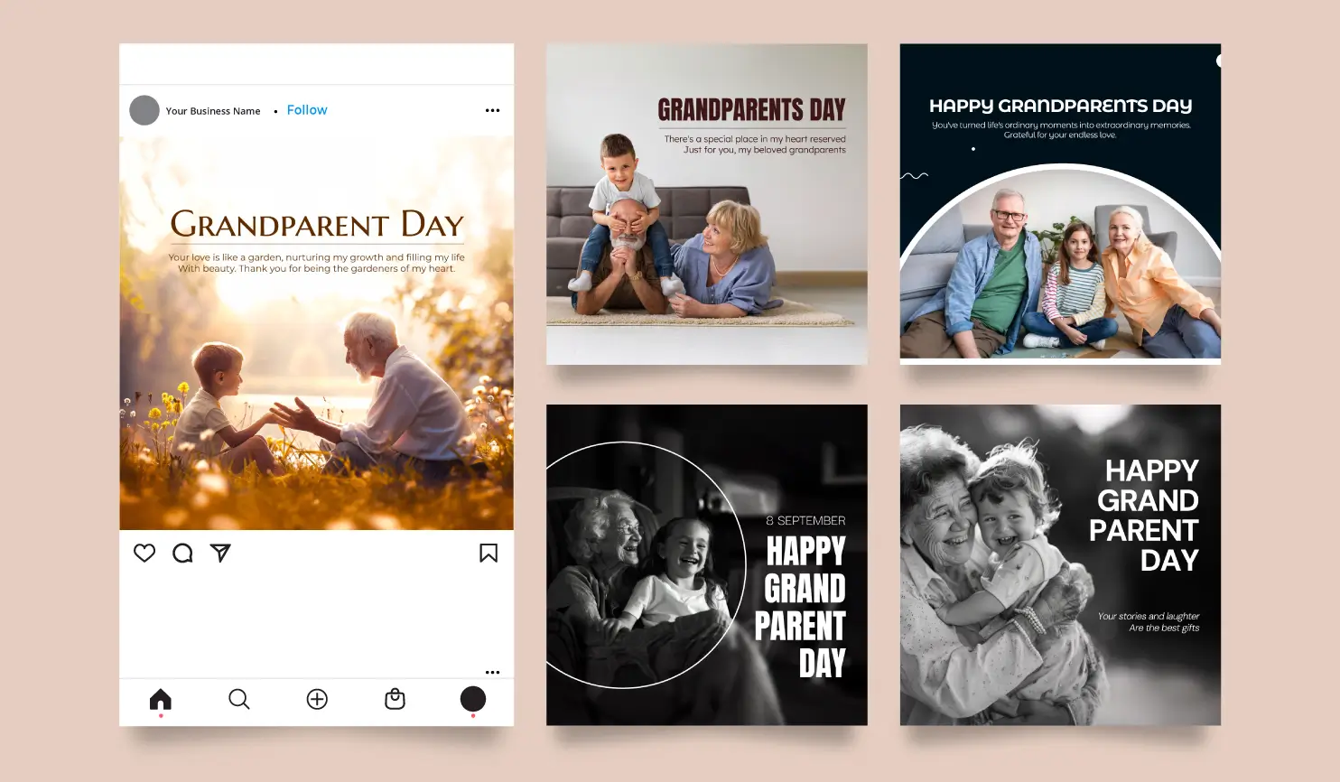 Grandparents Day 2024: Theme, Wishes, Quotes & Posters  By Postive Festival Post Maker App