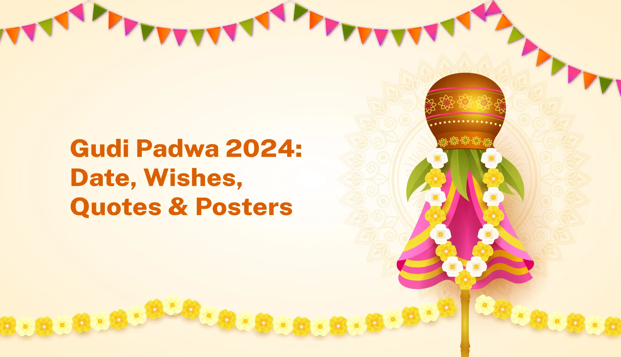 Gudi Padwa 2024: Date, Wishes, Quotes & Posters with Postive Festival App - Postive