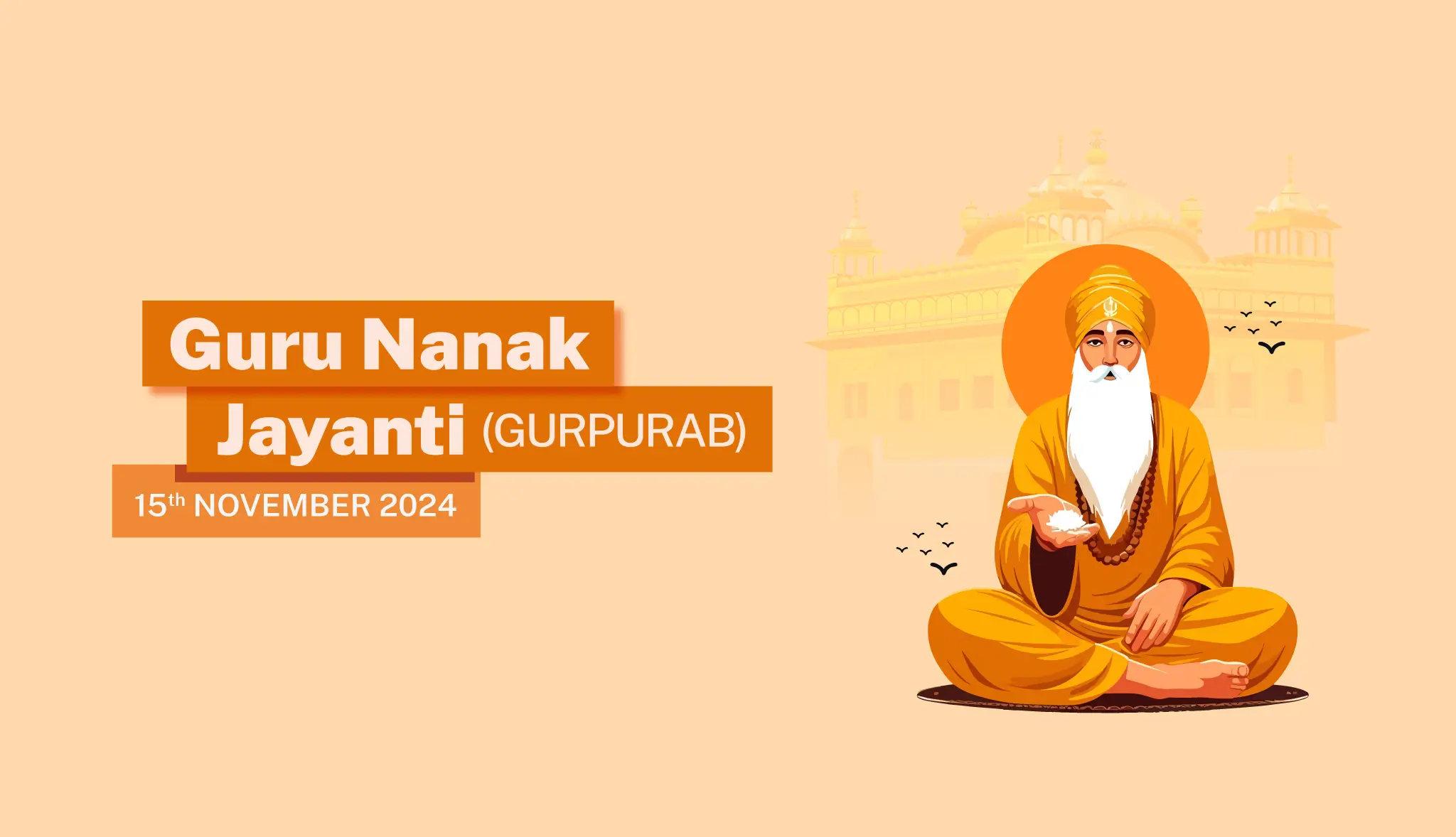 Guru Nanak Jayanti 2024: Date, Wishes, Quotes & poster - Postive