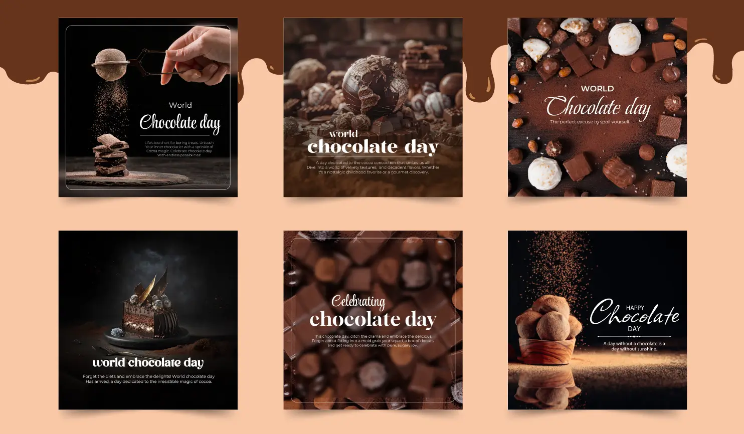 World Chocolate Day 2024 Posters By Postive Festival Post Maker App