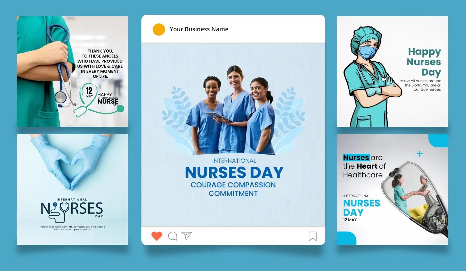 Postive International Nurses Day 2024: History, Theme, Wishes and Poster By Postive - Festival Post Maker App