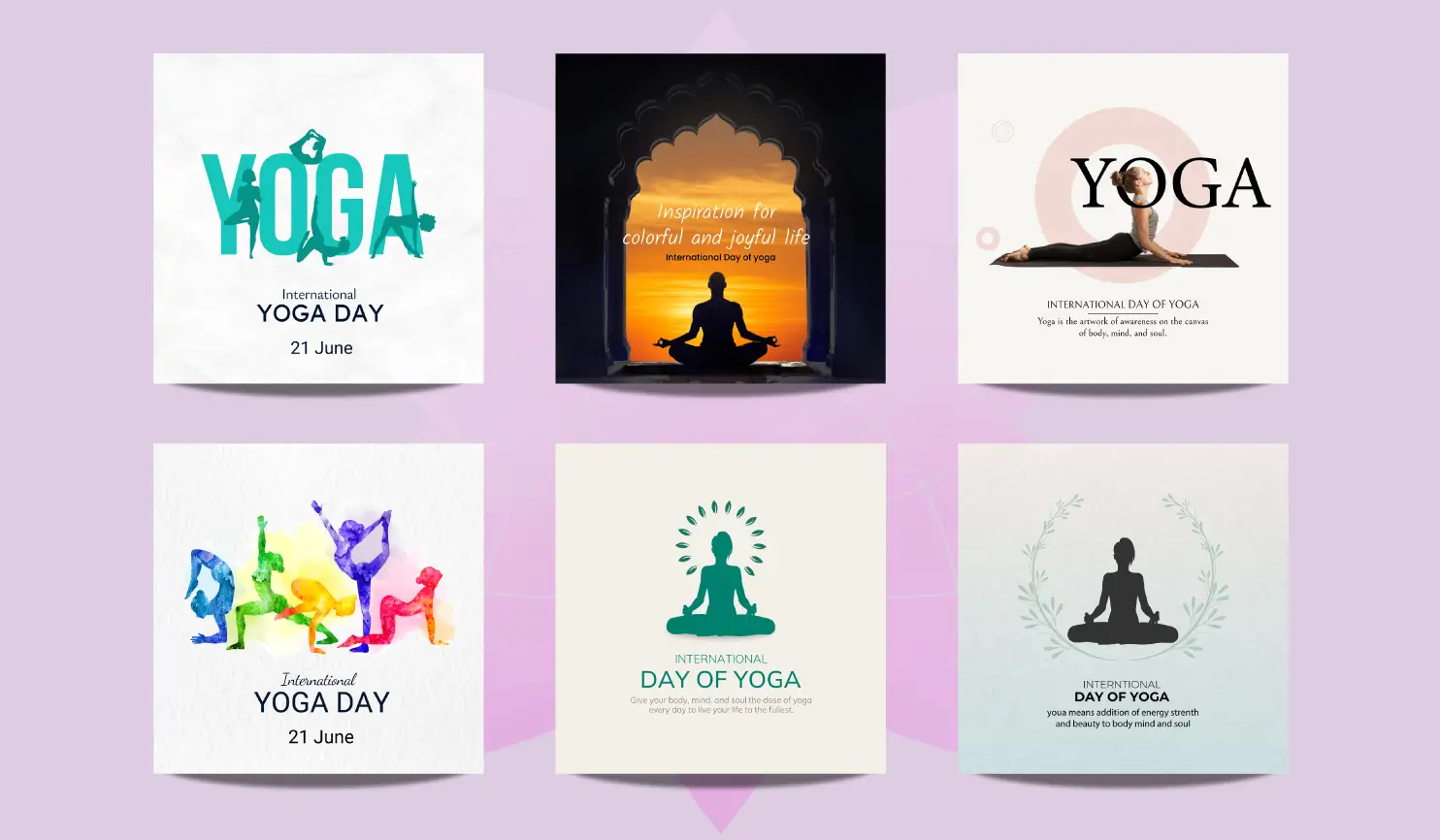 International Yoga Day 2024 Posters By Postive - Festival Post Maker App