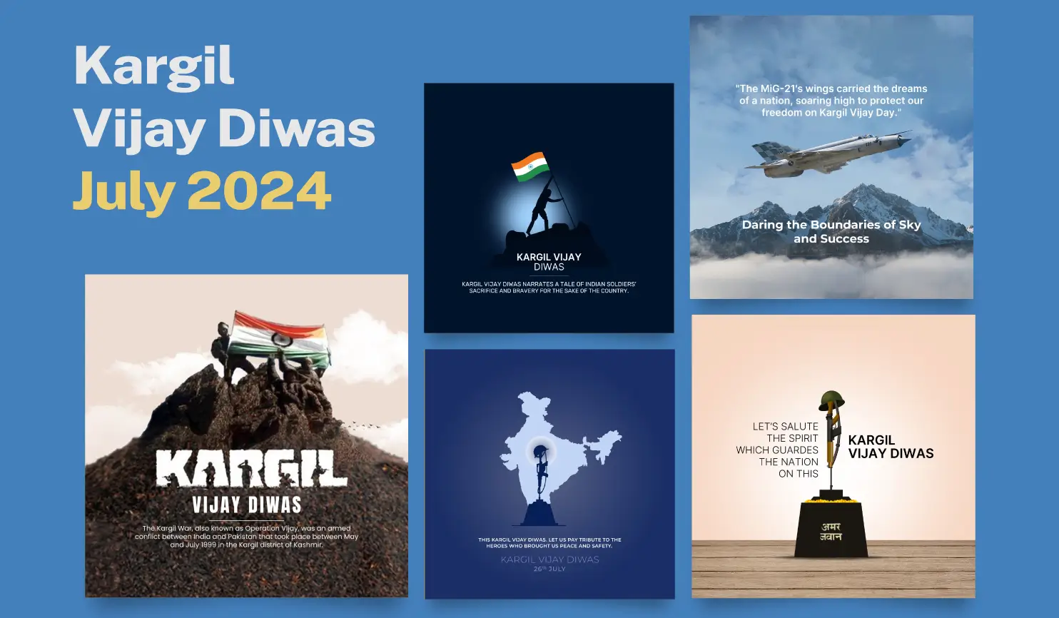 Kargli Vija Diwas 2024 Posters By Postive - Festival Post Maker App