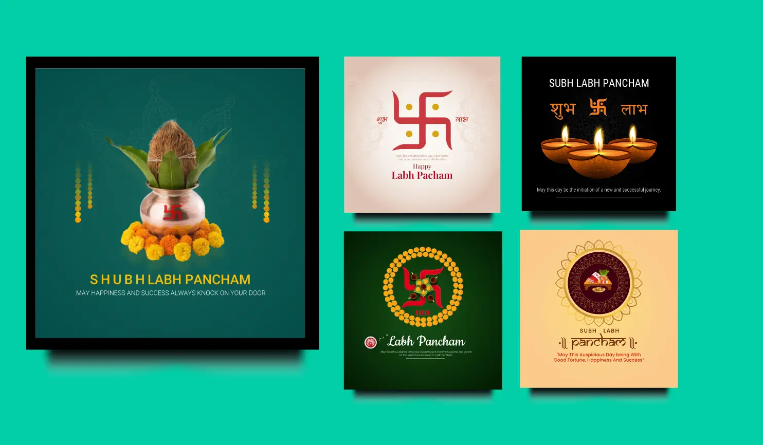 Labh Panchami 2024: Date, Muhurat, Wishes, Messages & Posters By Postive Festival Post Maker App