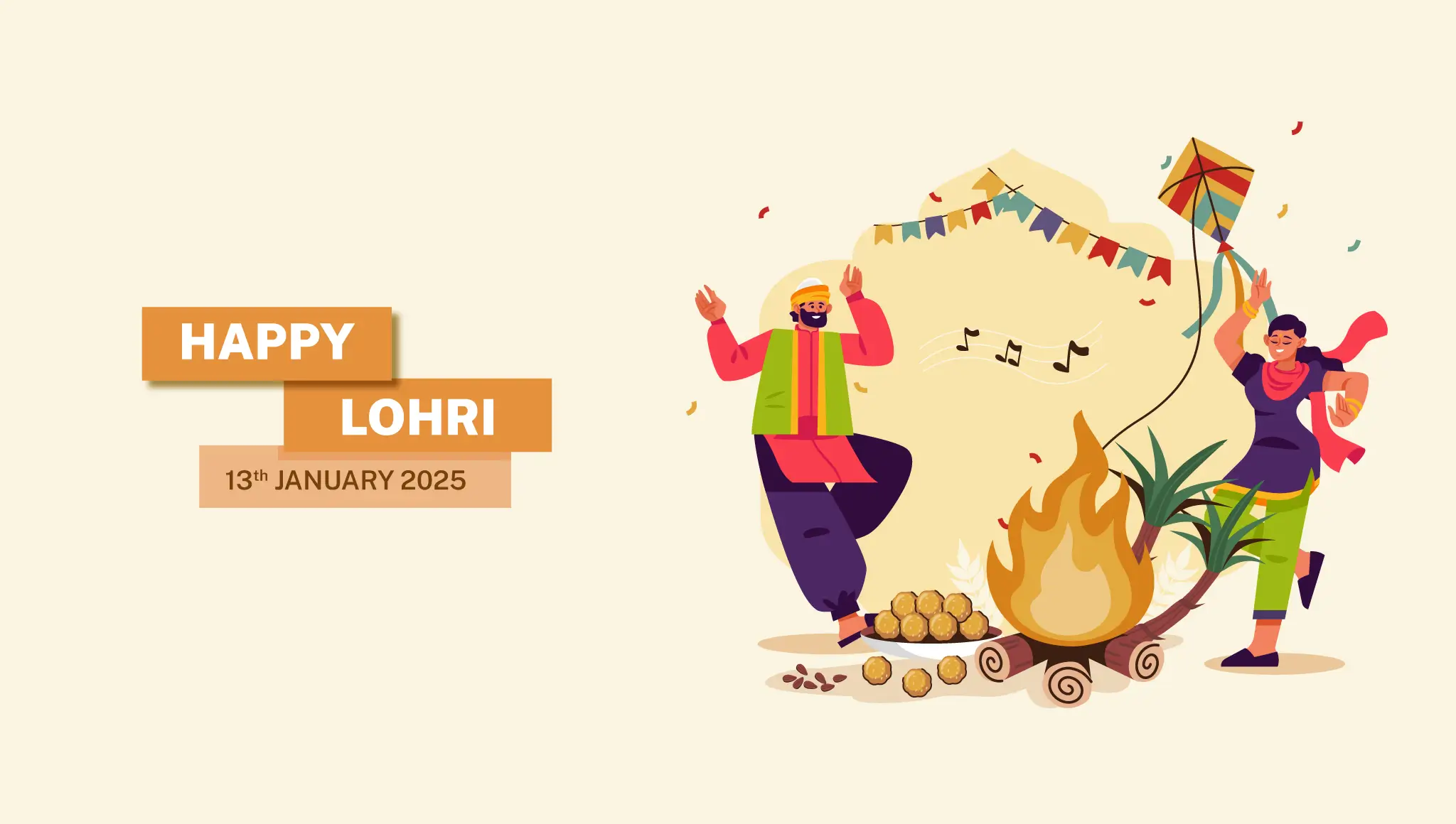 Lohri 2025 Date, Theme, History, Wishes & Celebration Ideas