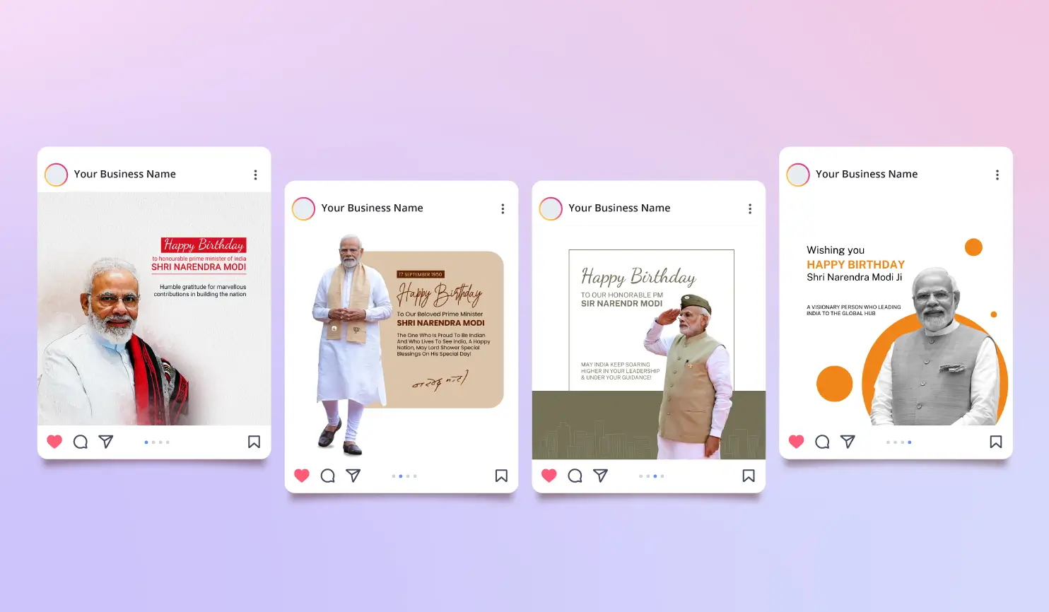 Narendra Modi Birthday 2024: Date, Wishes, Quotes & Posters  By Postive Festival Post Maker App