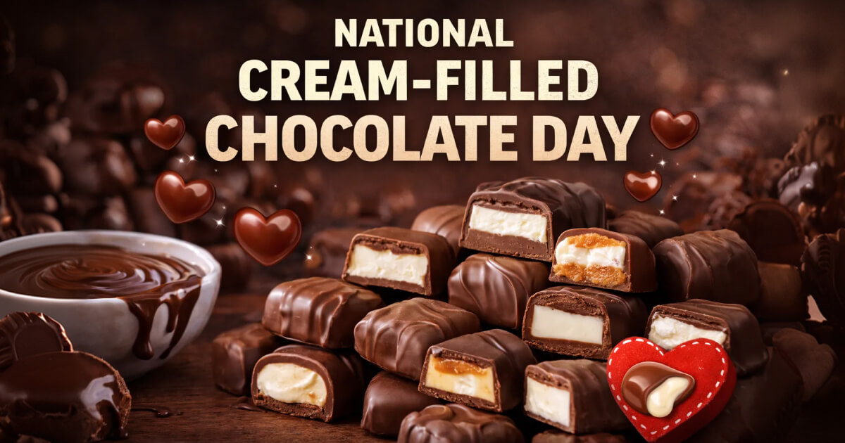 National Cream-Filled Chocolate Day 2026 (Feb 14): Wishes, Quotes & More