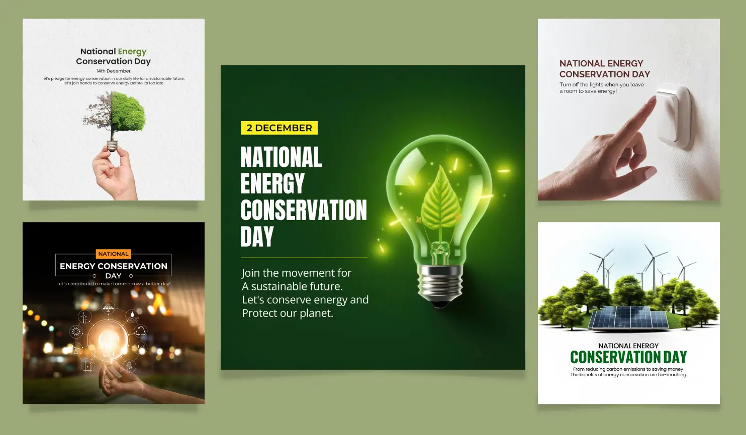 National Energy Conservation Day 2024: Date, Theme & Ideas By Postive Festival Post Maker App