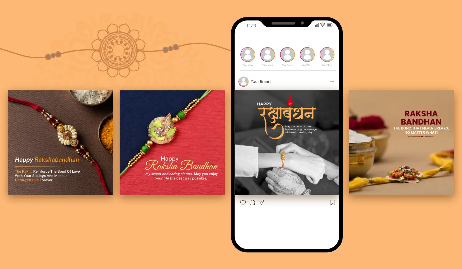 Raksha Bandhan 2024: Date, Muhurat, Wishes, Messages, Greetings, Quotes & Poster Images  By Postive Festival Post Maker App