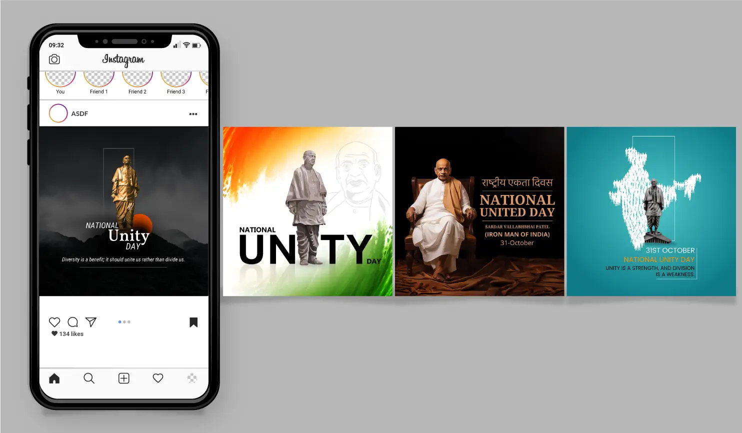 National Unity Day 2024: Sardar Patel's Legacy & Celebrations By Postive Festival Post Maker App