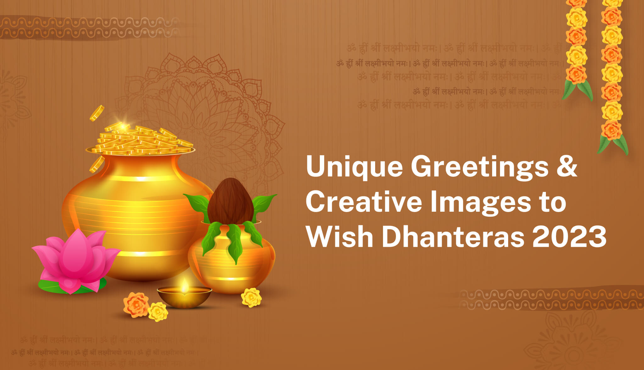Unique greetings and creative images to wish Dhanteras 2023 - Postive