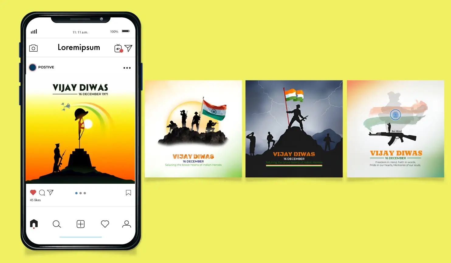 Vijay Diwas 2024: Date, Theme, History & Celebration Ideas By Postive Festival Post Maker App