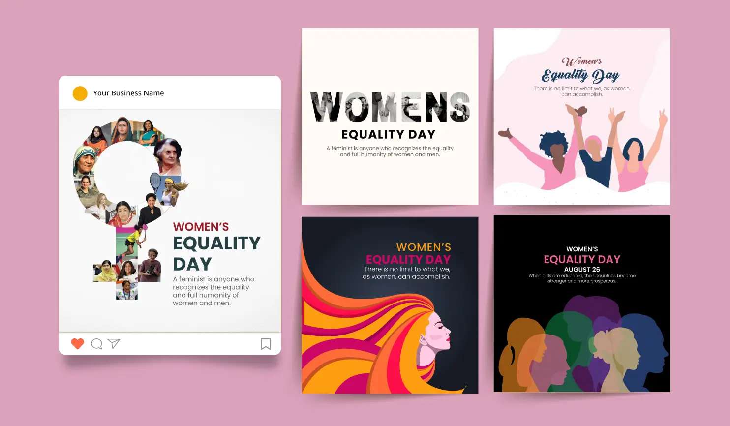 Women's Equality Day 2024: Date, Theme, Quotes, Wishes, Messages & Poster Ideas  By Postive Festival Post Maker App