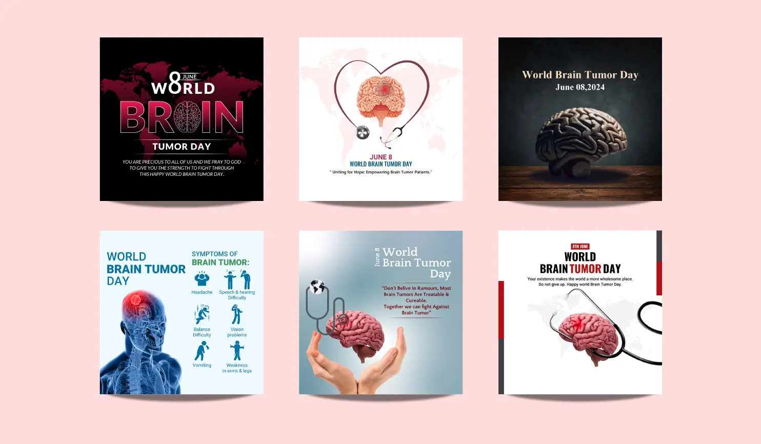 World Brain Tumor Day 2024: Theme, History, Significance & Posters By Postive - Festival Post Maker App