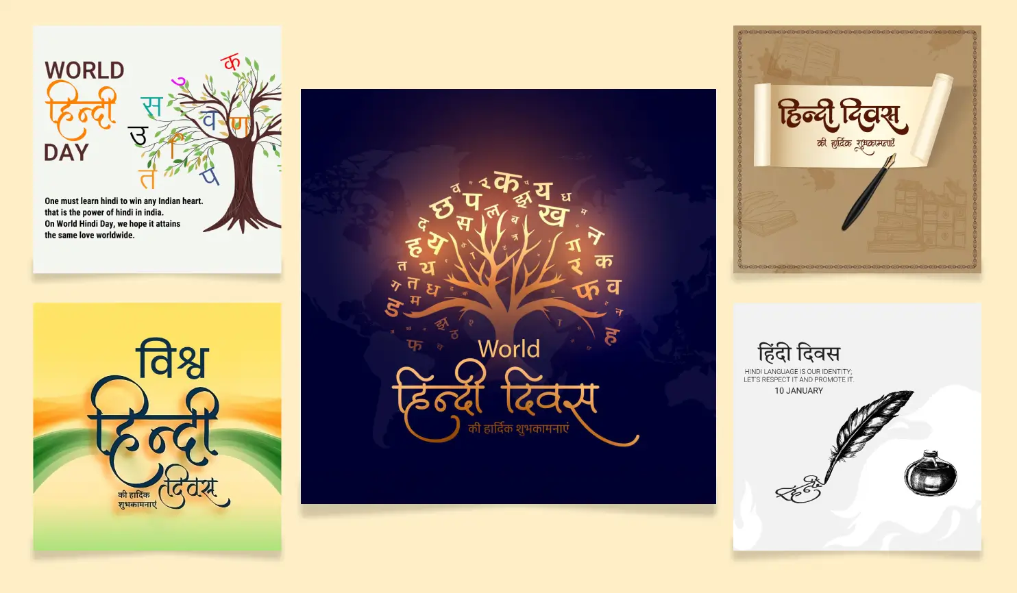 World Hindi Day 2025: Date, Theme, Wishes & Posters By Postive Festival Post Maker App