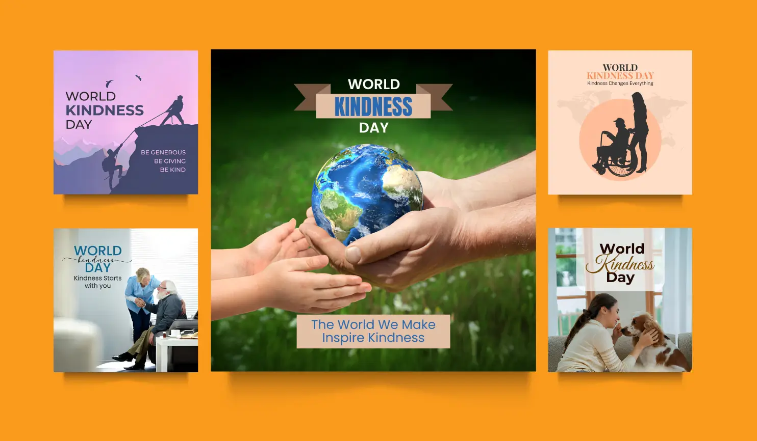 World Kindness Day 2024: Date, Theme, and Celebrations By Postive Festival Post Maker App