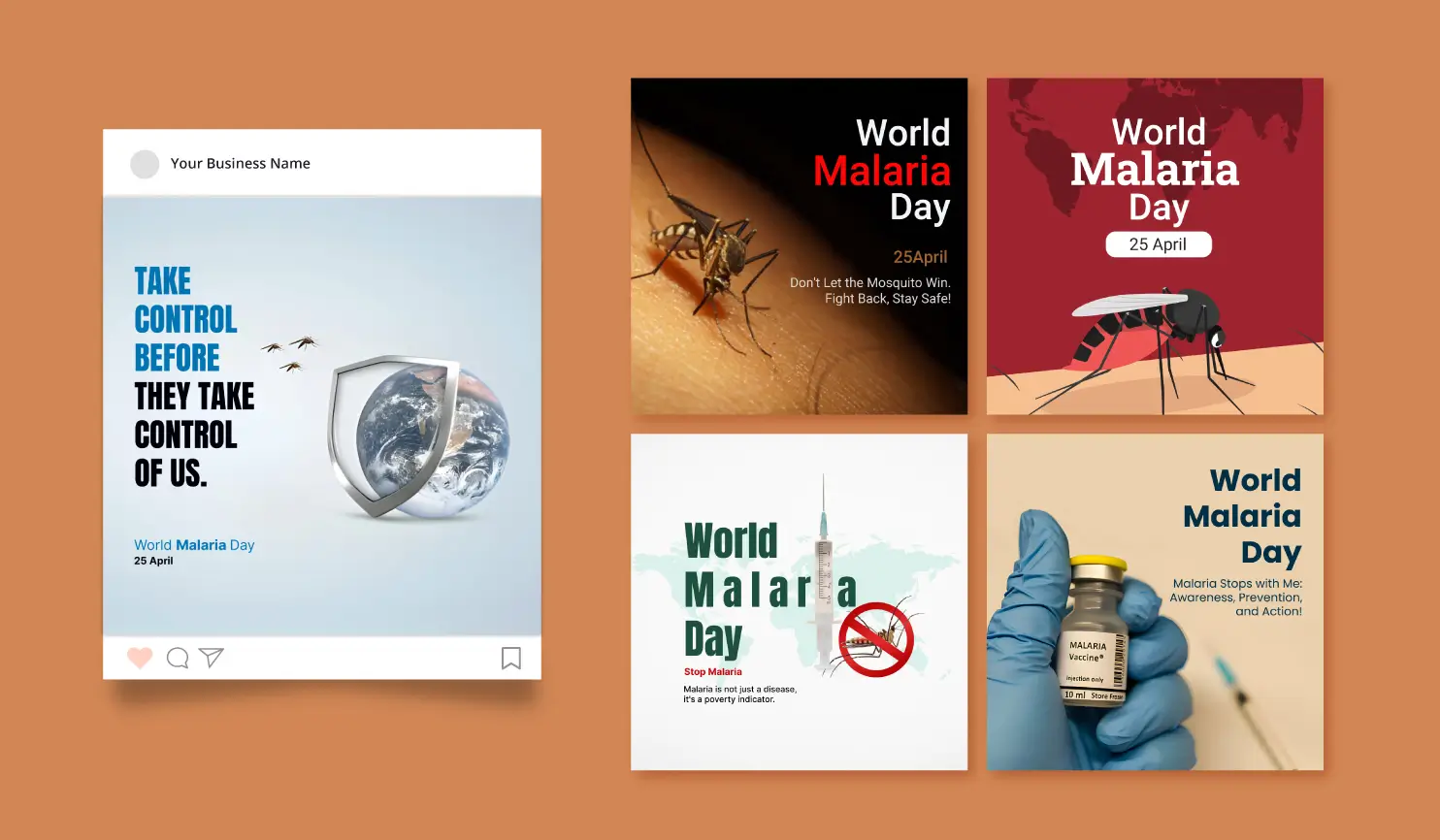 Postive World Malaria Day 2024 Designs & Social Media Posts By Postive - Festival Post Maker App