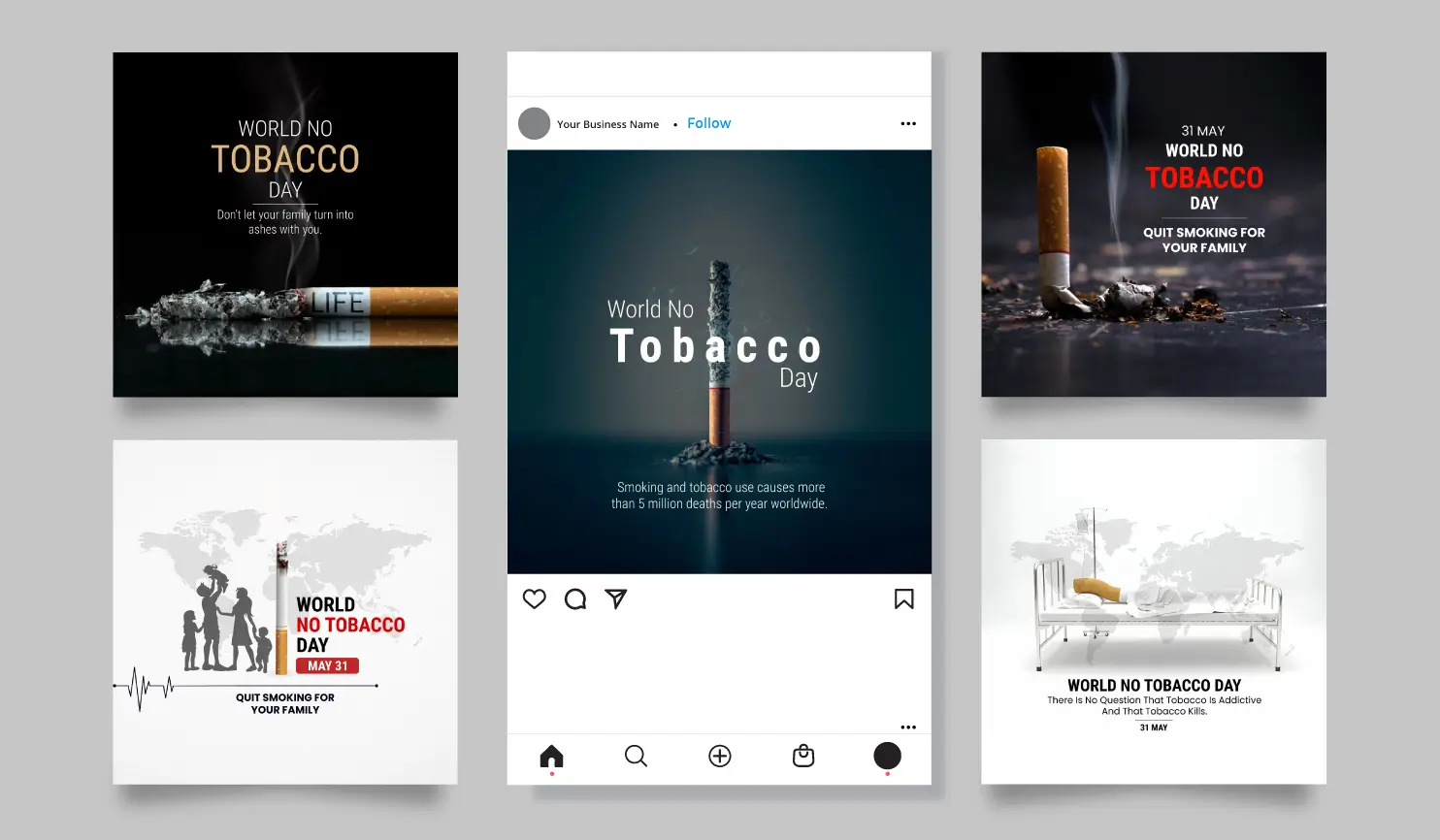 World No Tobacco Day 2024 Quotes & Posters By Postive - Festival Post Maker App