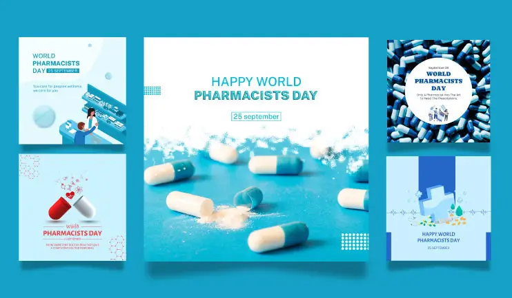 World Pharmacists Day 2024: Date, Theme, Wishes, Quotes & Posters  By Postive Festival Post Maker App