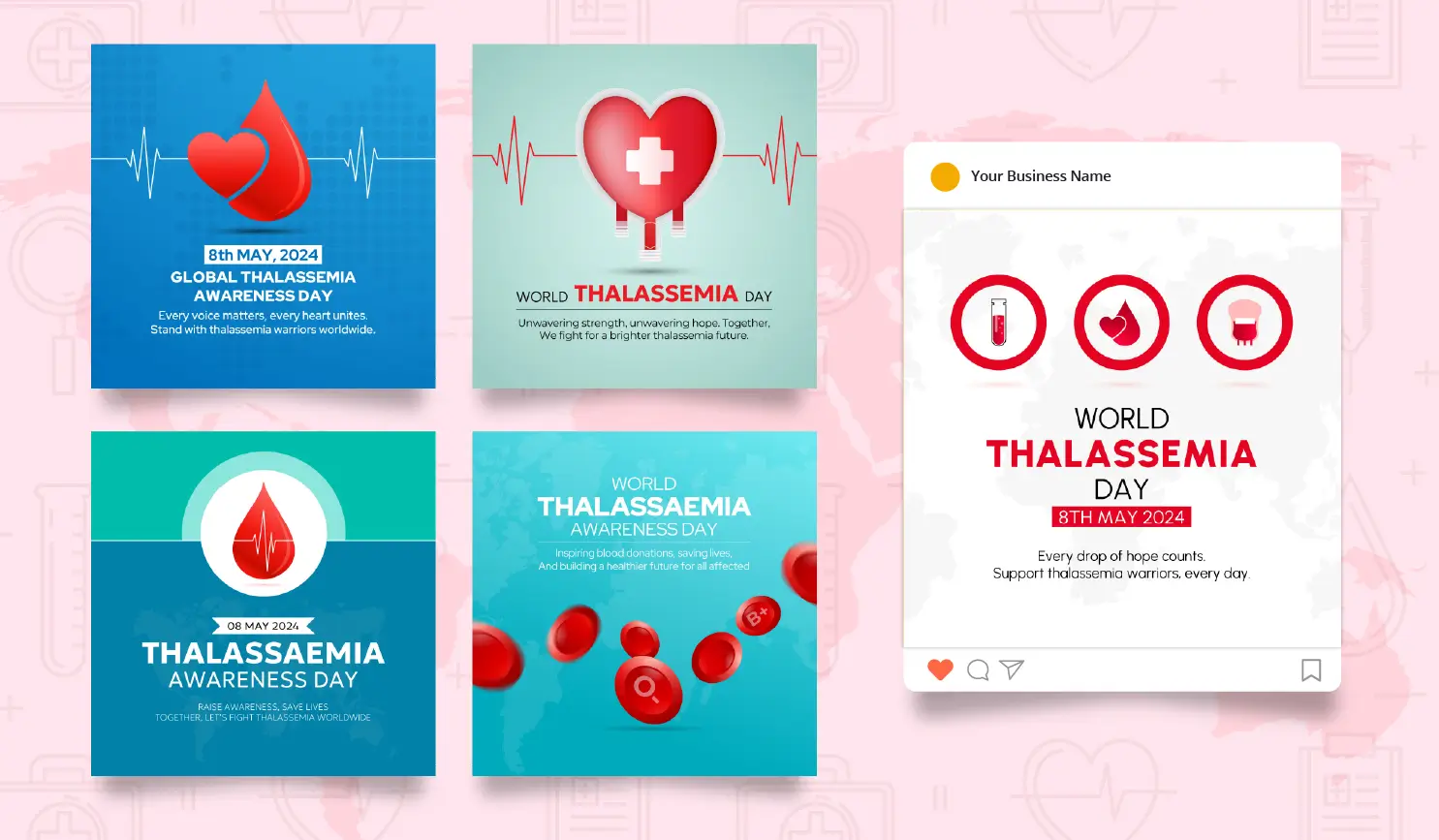 Postive World Thalassemia Day 2024 Poster By Postive - Festival Post Maker App