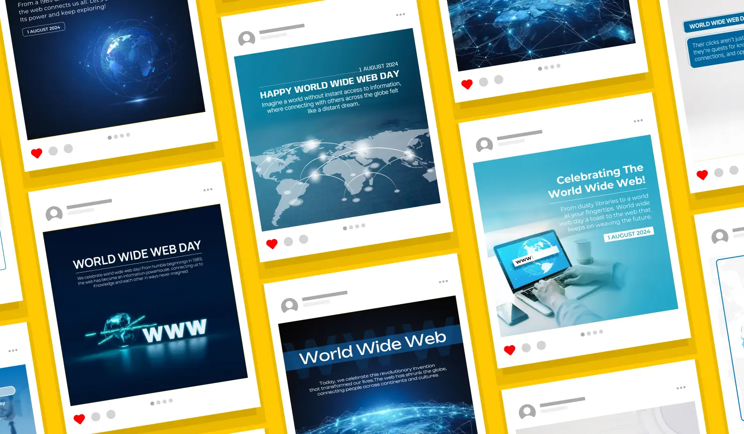 World Wide Web Day 2024: Wishes, Quotes & Posters By Postive Festival Post Maker App